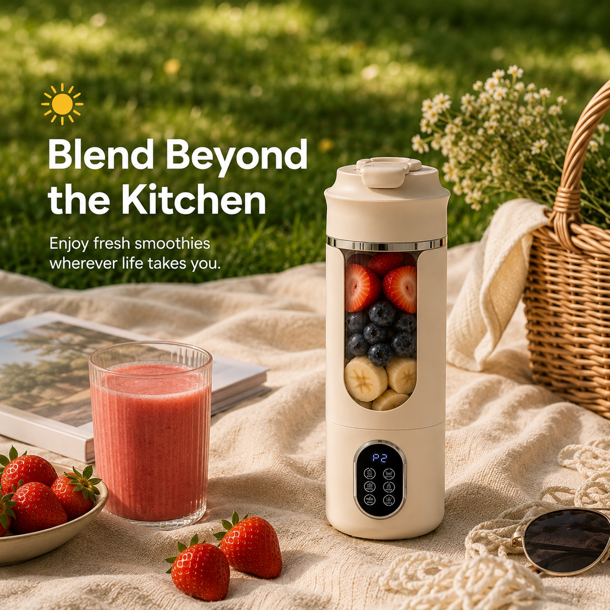 BlendBuddy™ Self-cleaning Portable Blender